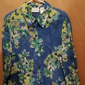 Alfred Dunner Sheer Blouse - Size 18